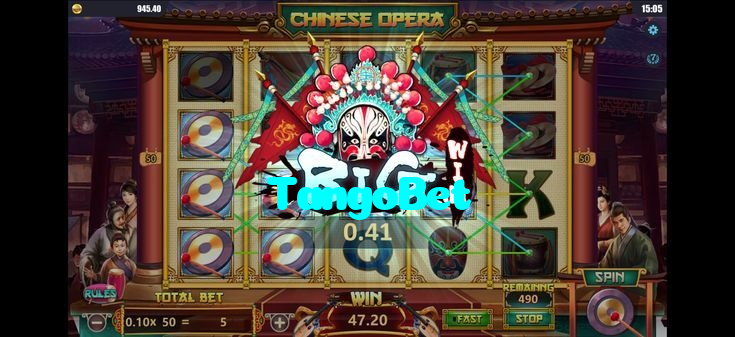 TangoBet casino presented on mobile device in Pakistan with slots and live games